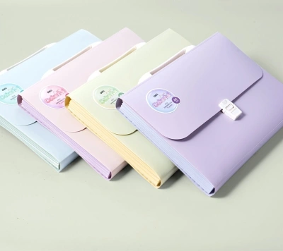 Папка-портфель Deli Colorful EF612 7 отдел. A4 полипропилен ассорти