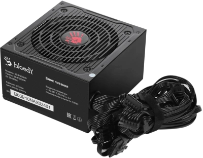 Блок питания Bloody ATX 700W BD-PS700W 80+ white (20+4pin) APFC 120mm fan 6xSATA RTL