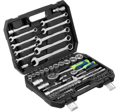 Набор инструментов Сибртех 13391 82 предмета (жесткий кейс)