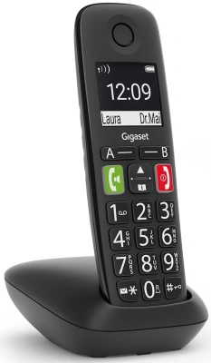 Р/Телефон Dect Gigaset E290 черный АОН