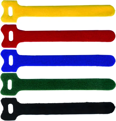 Хомут-липучка Lanmaster LAN-VCM125-BK 125x12мм (упак:20шт) нейлон/полиэтилен внутри помещений черный