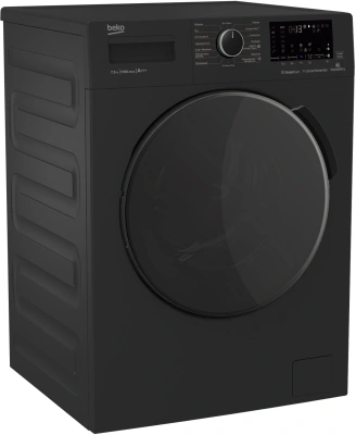 Стиральная машина Beko WSPE7H616A класс: A+++ загр.фронтальная макс.:7.5кг антрацит инвертор