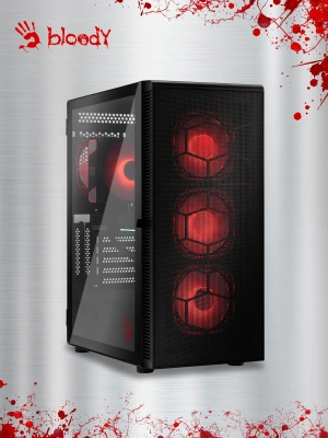ПК Bloody BD-PC CB76T2 TWR i5 14400F (2.5) 32Gb SSD1Tb RTX5060 8Gb Windows 11 Home 64 2.5xGbitEth 650W черный (RUS) (2141962)