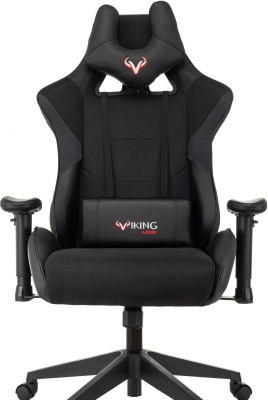 Кресло игровое Zombie Viking 4 Aero черный ткань/эко.кожа с подголов. крестов. пластик