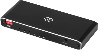 Сплиттер аудио-видео Digma DHSP-v2x4 HDMI (f)/4xHDMI (f) черный