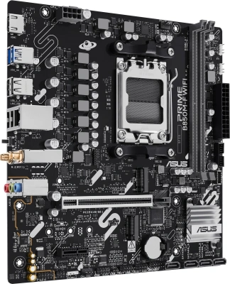 Материнская плата Asus PRIME B850M-F WIFI Socket AM5 AMD B850 2xDDR5 mATX AC`97 8ch(7.1) GbLAN RAID+VGA+HDMI