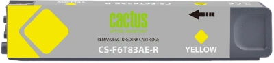Картридж струйный Cactus CS-F6T83AE-R 973XL желтый (7000стр.) (120мл) для HP PageWide Pro 452dw/477dw с чипом