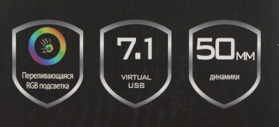 Наушники с микрофоном A4Tech Bloody G350 черный 2м мониторные USB оголовье (G350 USB/ BLACK)