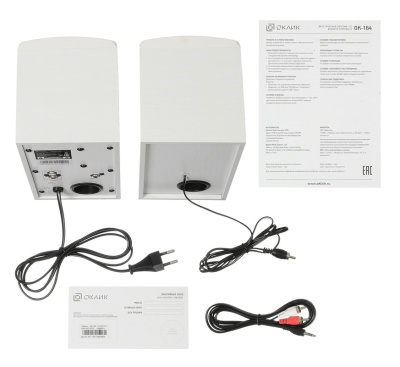 Колонки Оклик OK-164 2.0 белый 30Вт