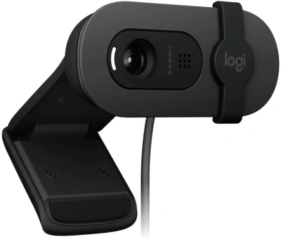 Камера Web Logitech Brio 95 графитовый 2Mpix (1920x1080) USB2.0 с микрофоном для ноутбука (960-001583)
