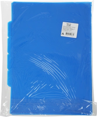 Папка-уголок Бюрократ -E356 3 уровн. A4 пластик 0.15мм ассорти