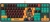 Клавиатура A4Tech AT87 Renegade черный/зеленый USB for gamer LED (AT87) кабель 1.8м
