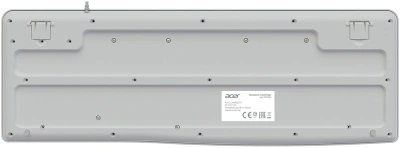 Клавиатура Acer OKW500 белый USB Multimedia (ZL.KBDEE.01S) кабель 1.8м