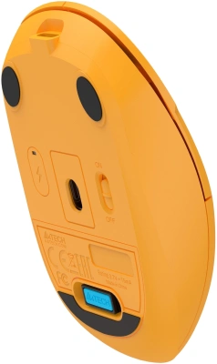 Мышь A4Tech Fstyler FG15C Air2 желтый оптическая 1200dpi беспров. USB для ноутбука 3but