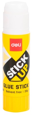 Клей-карандаш Deli EA20210 20гр корп.желтый ПВП дисплей картонный усиленный Stick UP