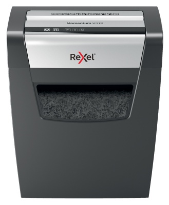 Шредер Rexel Momentum X312 (секр.P-3) фрагменты 12лист. 23лтр. скрепки скобы