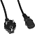 Кабель KingPrice KP-PC-Euro-C13-3m Евровилка угловой IEC C13 3м черный