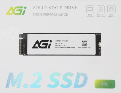 Накопитель SSD AGi PCIe 3.0 x4 4TB AGI4T0GIMAI298 AI298 M.2 2280