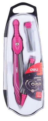 Циркуль Deli EG20302 металл в компл.:карандаш мех.