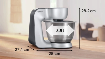 Кухонная машина Bosch MUM58359 1000Вт черный/серый