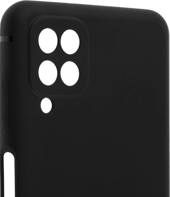 Чехол (клип-кейс) BoraSCO для Samsung Galaxy A12 Silicone Case черный (39790)