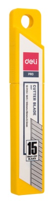 Лезвия для канцелярского ножа Deli E2017 шир.лез.18мм сталь (упак.:10шт) пласт.кор.