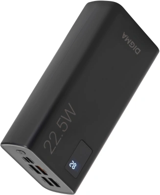 Мобильный аккумулятор Digma DGPF30A 30000mAh QC3.0/PD3.0 22.5W 3A 4xUSB-A/USB-C черный (DGPF30A22ABK)