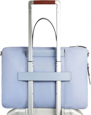 Деловая сумка женская Piquadro Lyra CA4021W92T/VI с отделением для ноутбука 15.6" лавандовая нейлон/натур.кожа