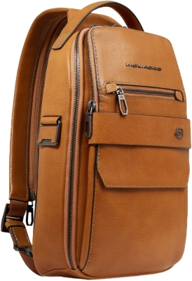 Рюкзак слинг мужской Piquadro Solm CA7028S141/BE песочный натур.кожа