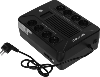 Источник бесперебойного питания Smartwatt Safe Pro LCD 480Вт 800ВА черный