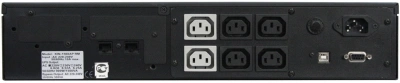 Источник бесперебойного питания Powercom King Pro RM KIN-1200AP LCD 960Вт 1200ВА черный