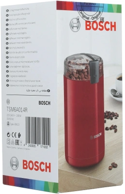 Кофемолка Bosch TSM6A014R 180Вт сист.помол.:ротац.нож вместим.:75гр красный