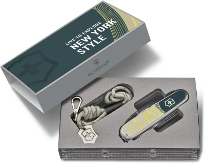 Нож перочинный Victorinox Companion New York Style (1.3909.E223) 91мм 16функц. серый подар.коробка в комплекте: шнурок на шею
