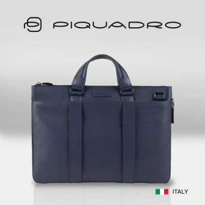 Деловая сумка Piquadro Modus Special CA4021MOS/BLU с отделением для ноутбука 15.6" синяя натур.кожа