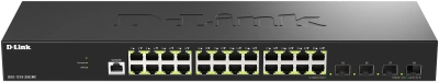 Коммутатор D-Link DGS-1210-28X/ME/C1A (L2) 24x1Гбит/с 4SFP+ управляемый