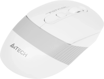 Мышь A4Tech Fstyler FG10S белый/серый оптическая 2000dpi silent беспров. USB для ноутбука 4but (FG10S WHITE)