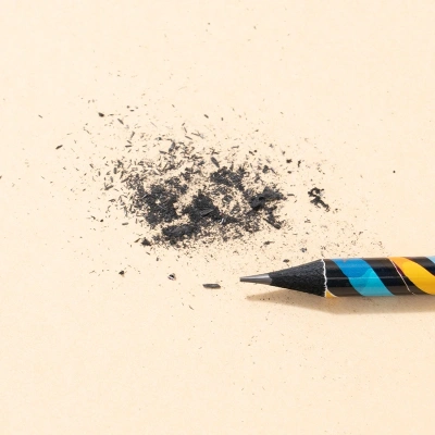 Карандаш ч/г Deli EC043-HB 2.2мм HB кругл. липа ассорти Paint Texture ластик