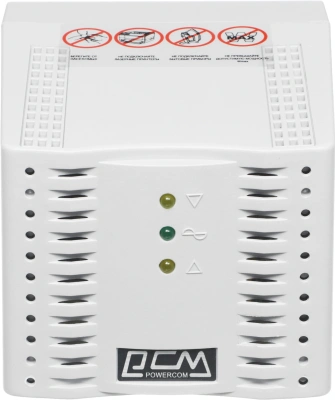 Стабилизатор напряжения Powercom TCA-1200 600Вт 1200ВА белый
