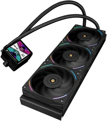 Система водяного охлаждения Thermalright Frozen Vision 360 V2 ARGB Soc-AM5/AM4/1200/1700/1851 черный 4-pin 27dB Al LCD Ret (F-VISION-360-BL-ARGB-V2)