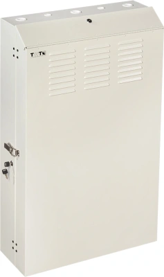 Шкаф коммутационный Lanmaster (TWT-CBVRT-5U-6X7-GY) настенный 5U 650x250мм пер.дв.металл направл.под винты 68кг серый 505мм 741мм IP20 сталь