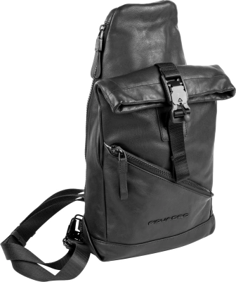 Рюкзак слинг Piquadro Harper CA6784AP/N черный натур.кожа