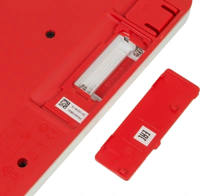 Клавиатура + мышь Logitech MK240 клав:белый/красный мышь:белый/красный USB беспроводная slim Multimedia (920-008160)