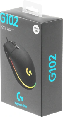 Мышь Logitech G102 LightSync черный оптическая 8000dpi USB 6but (910-005808)