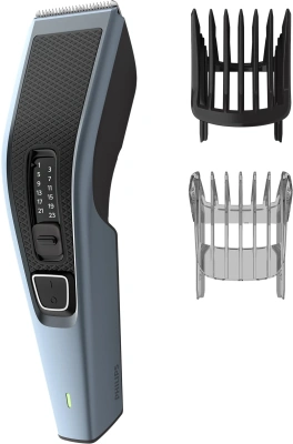 Машинка для стрижки Philips HC3530/15 синий/черный (насадок в компл:2шт)