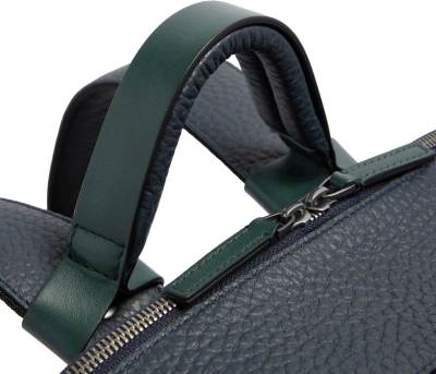 Рюкзак Piquadro Materia CA7263W151/BLUVE синий/зеленый натур.кожа