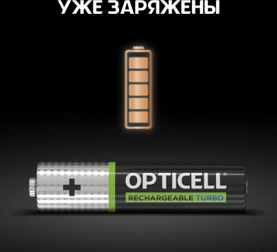 Аккумулятор Opticell Turbo 6080004 AAA NiMH 970mAh (4шт) блистер