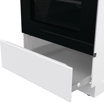 Плита Электрическая Gorenje GEC5A12WG-B белый стеклокерамика (без крышки)