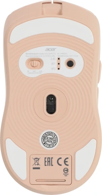 Мышь Acer OMR312 розовый оптическая 3200dpi беспров. BT/Radio USB 5but (ZL.MCECC.036)