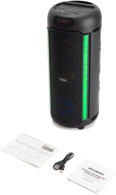 Минисистема Hyundai H-MC1221 черный 15Вт FM USB BT SD/MMC