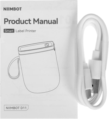 Термопринтер Niimbot D11 H (1746732) 300dpi 50мм/с/USB/BT для печ.этик. черный